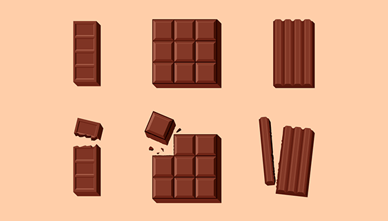 美味的巧克力矢量素材(EPS/AI/PNG)