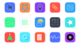 30个iOS 8 App图标(PNG)
