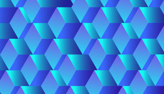 抽象3D蓝色立方体背景矢量素材(EPS/AI)
