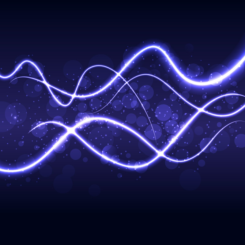 紫色波浪抽象背景矢量素材(EPS)