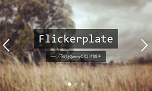 jQuery幻灯片插件Flickerplate