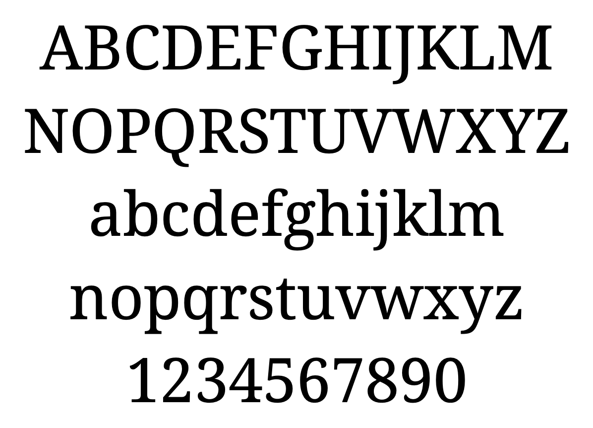 Noto Serif字体预览