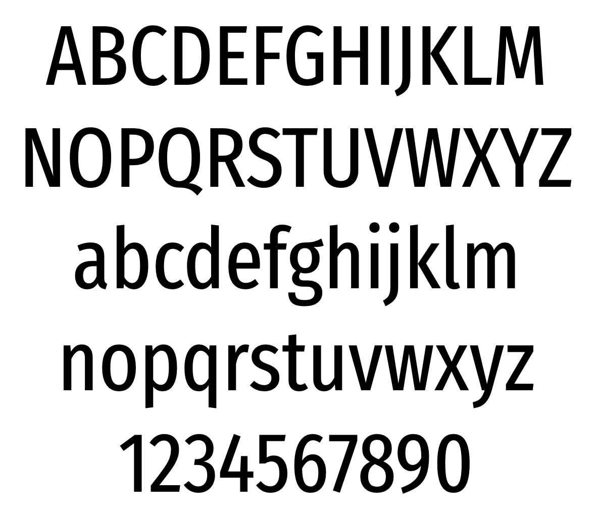 Fira Sans Extra Condensed字体预览