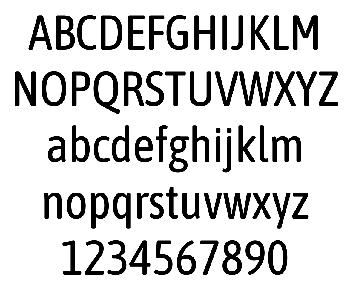 Asap Condensed字体预览