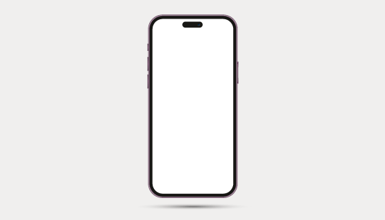 逼真的暗紫色 iPhone 14 Pro Max 模型矢量素材(EPS)