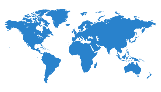 蓝色的世界地图矢量素材(EPS/PNG)