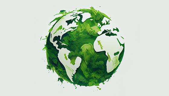 抽象绿色地球高清图片素材(JPG)