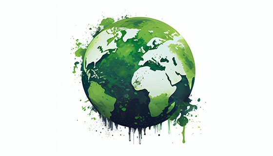 抽象绿色地球高清图片素材(JPG)