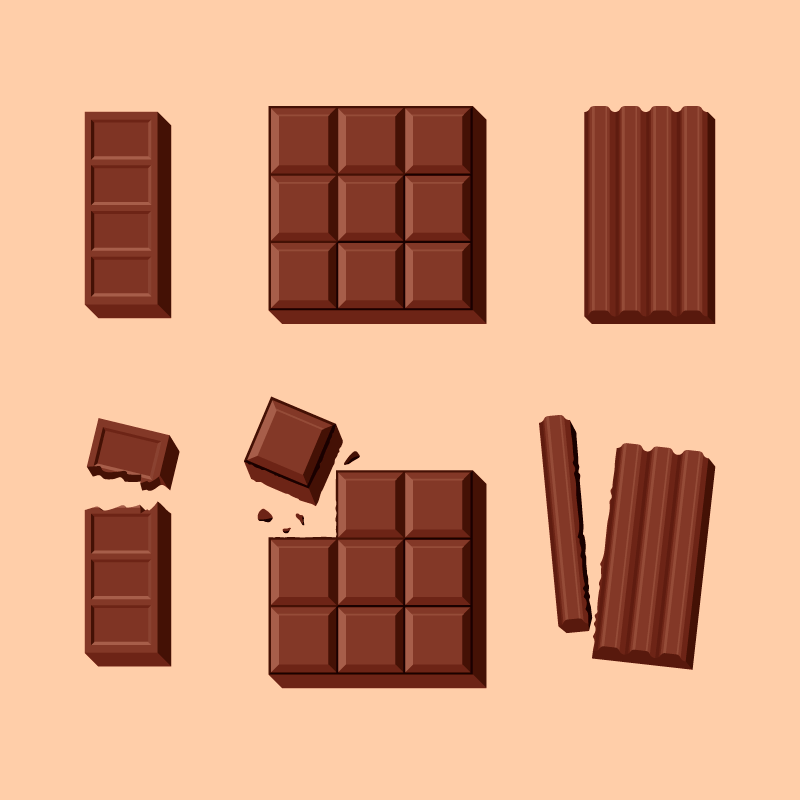 美味的巧克力矢量素材(EPS/AI/免扣PNG)