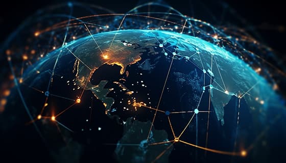 全球网络连接科技背景高清图片素材(JPG)
