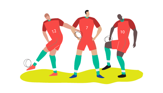 葡萄牙世界杯足球人物矢量素材(AI/SVG/PNG)