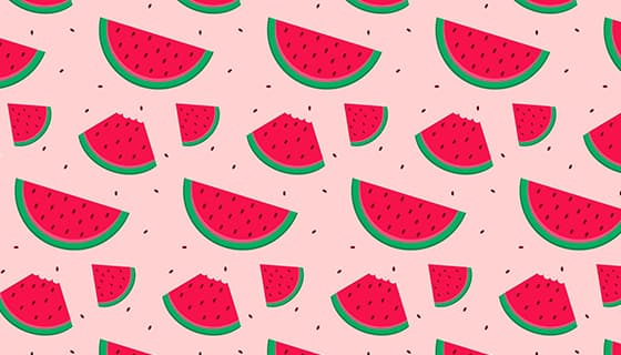 红红的甜甜的西瓜图片矢量素材(AI/EPS)