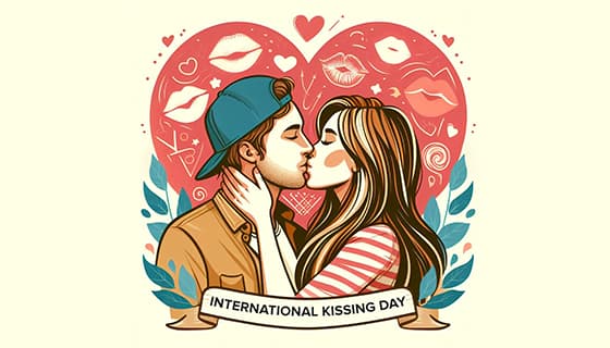 拥抱着接吻的情侣恋人图片素材(PSD)