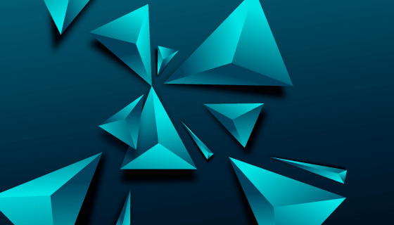 3D三角形抽象背景矢量素材(EPS/AI)