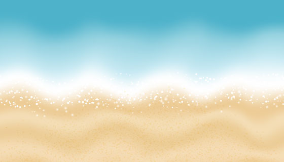 夏日海滩背景矢量素材(EPS)