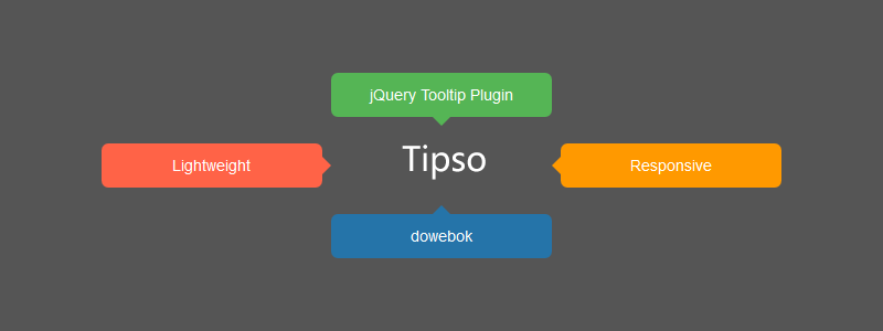 Tipso - 轻巧的jQuery提示框插件