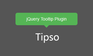 Tipso – 轻巧的jQuery提示框插件
