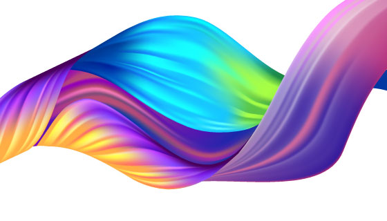 多彩抽象波浪背景矢量素材(EPS)