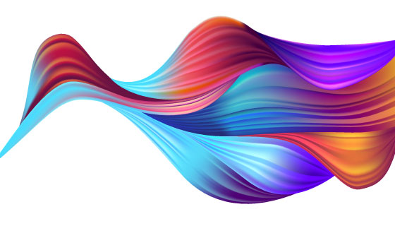 多彩抽象波浪背景矢量素材(EPS)
