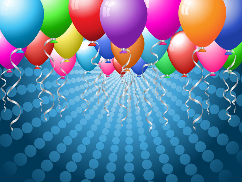 色彩鲜艳的气球背景矢量素材(EPS/免扣PNG)