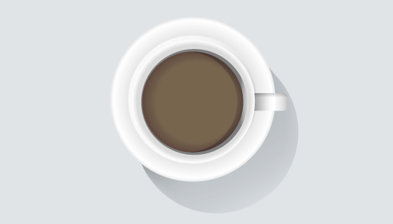 一杯逼真的咖啡矢量素材(EPS)