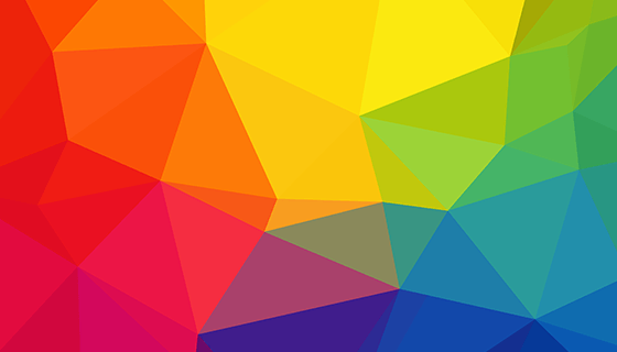 彩虹三角形背景矢量素材(AI/PNG)