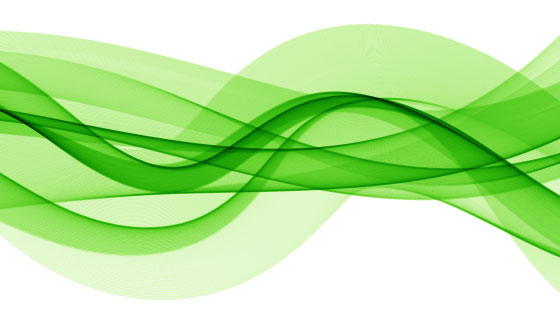 优雅的绿色波浪背景矢量素材(EPS)