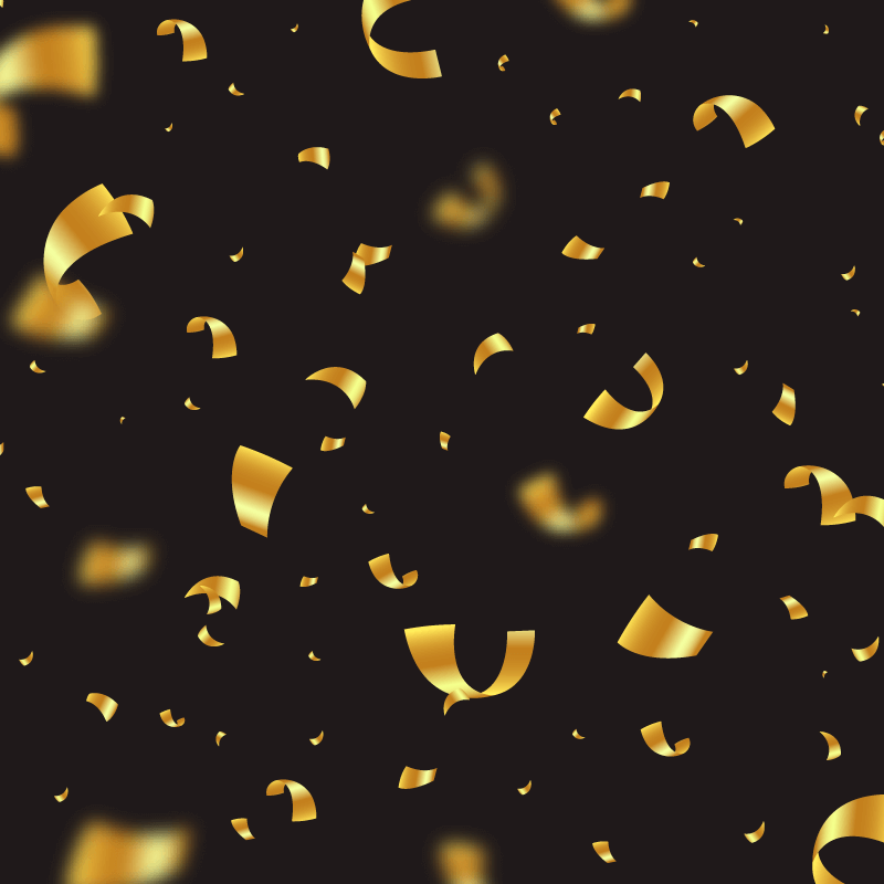 散落的金色纸屑背景矢量素材(AI/EPS)
