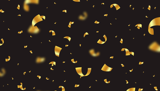 散落的金色纸屑背景矢量素材(AI/EPS)