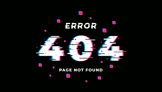 404错误页面设计矢量素材(AI/EPS/PNG)