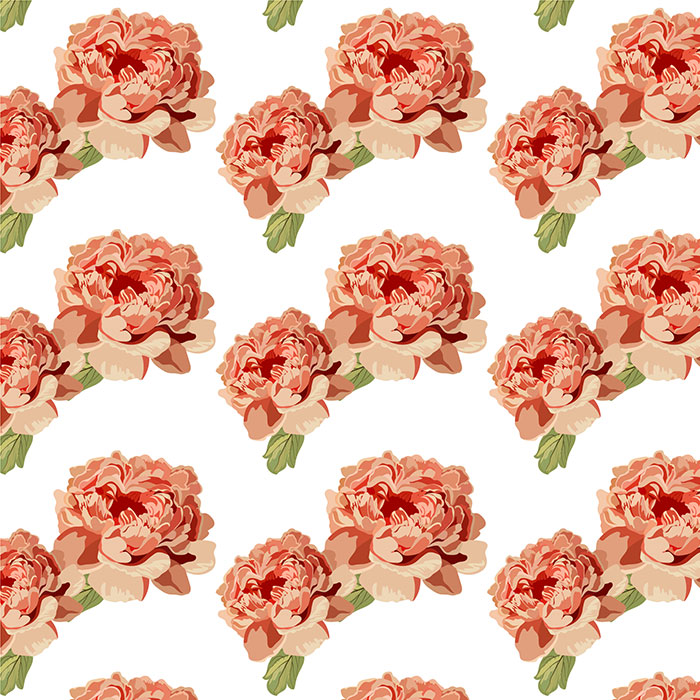 粉色花卉图案背景矢量素材(EPS)