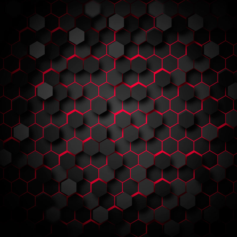 红黑色蜂窝背景矢量素材(AI/EPS)