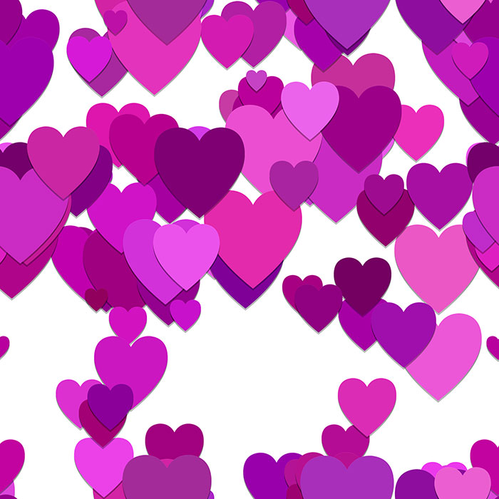 紫色爱心背景矢量素材(EPS)