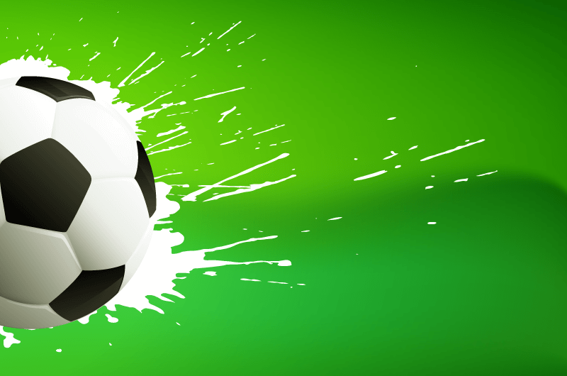 绿色的足球背景矢量素材(EPS)
