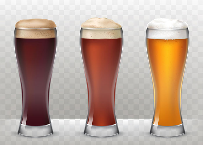 啤酒和啤酒杯矢量素材(EPS)
