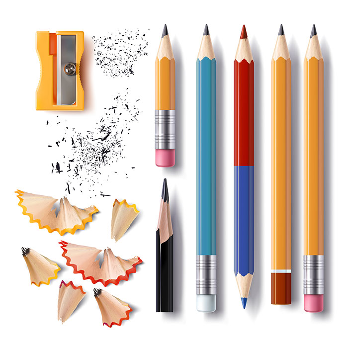 铅笔卷笔刀矢量素材(EPS)
