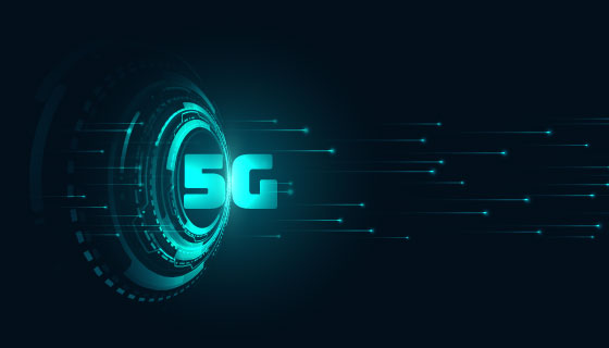5G网络科技背景矢量素材(EPS)