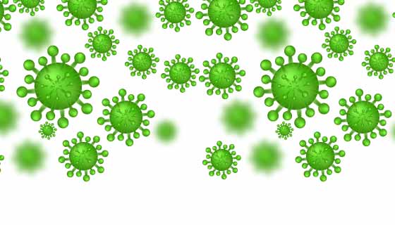 绿色新型冠状病毒矢量素材(EPS)