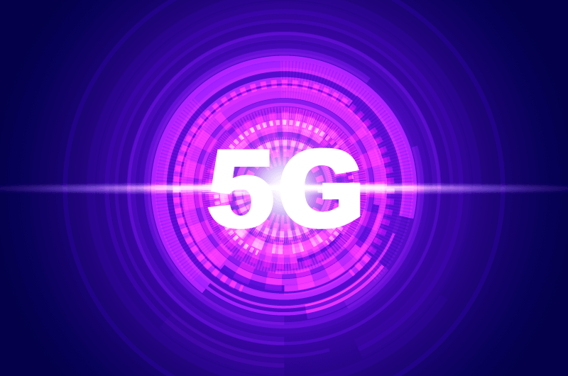 紫色光环5G概念背景矢量素材(AI/EPS)