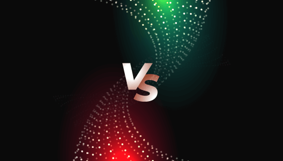 双方对抗VS屏幕背景矢量素材(EPS)