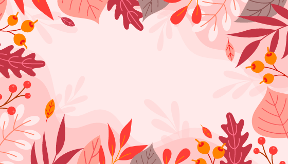 多彩的叶子秋天背景矢量素材(AI/EPS)
