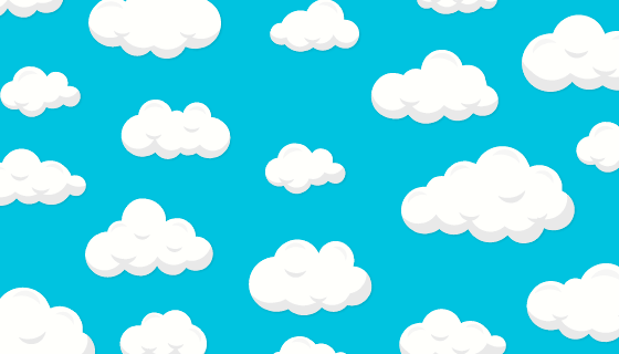 扁平风格简单的蓝天白云背景矢量素材(AI/EPS)