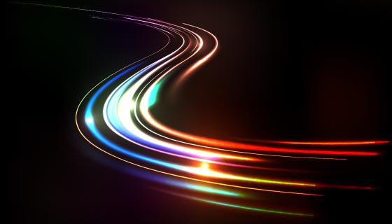 多彩的高速光线矢量素材(AI/EPS)