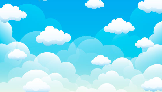 简单的蓝天白云背景矢量素材(AI/EPS)