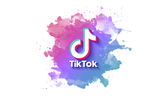 水彩涂鸦设计Tiktok logo矢量素材(EPS)