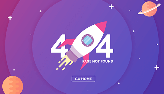 太空飞船设计404错误页面(EPS/AI)