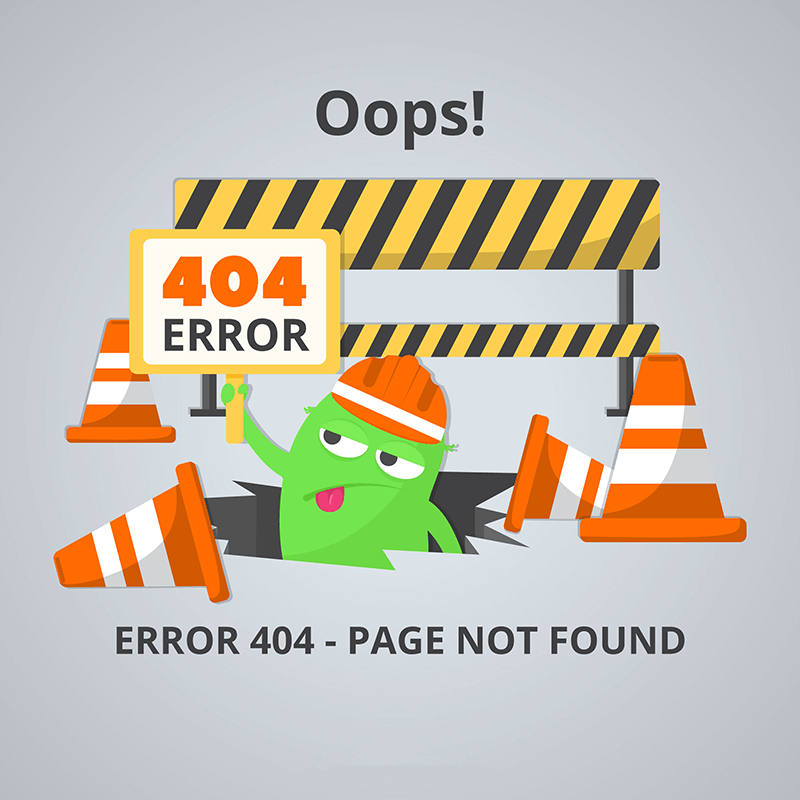 扁平风格404错误页面矢量素材(EPS/AI)