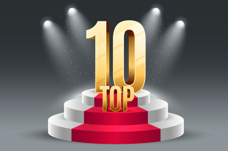 Top 10最佳奖项领奖台矢量素材(AI/EPS)