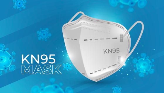 逼真的KN95口罩矢量素材(AI/EPS)