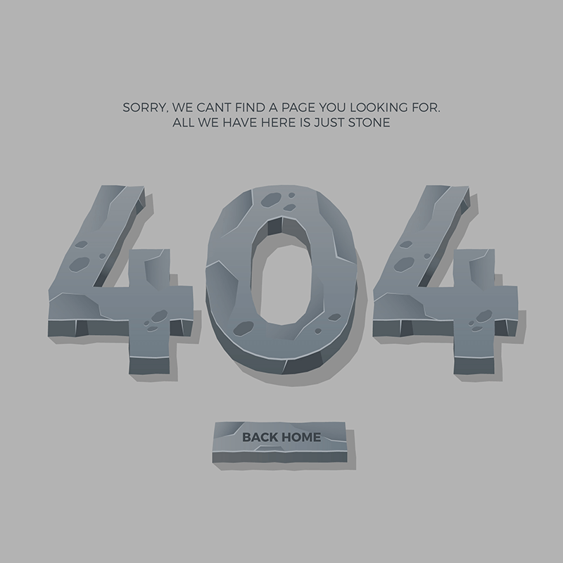 扁平风格404错误页面矢量素材(EPS/AI)